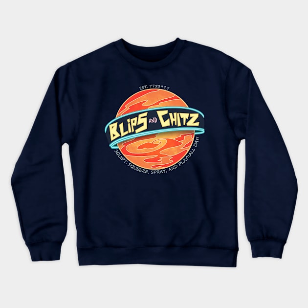 Blips and Chitz Crewneck Sweatshirt by Bertoni_Lee